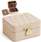 KAMIER Schmuckaufbewahrung klein, Schmuckkästchen Reise für Damen, Mini travel Jewelry Box für Ringe, Halskette, Ohrringe, Armbänder, Geschenk（Mehrere Farben）