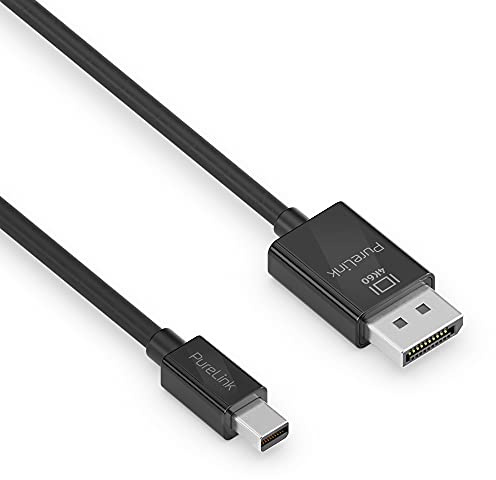 PureLink mini DisplayPort Kabel DisplayPort 1.3 4K Ultra HD 60Hz, 1,5m | mini DP zu DisplayPort Kabel mit 21,6GB/s, Ultra HD, vergoldete Kontakte