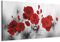 murando - Akustikbild Bilder Akustikschaum Hochleistungsschallabsorber Schallschutz Leinwand 1 tlg Wandbild Raumakustik Schalldämmung Blumen Mohn b-A-0339-b-a