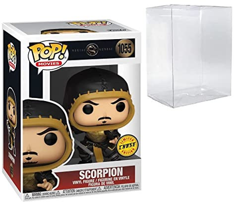 POP! Movie Mortal Kombat Skorpion Chase Figur Skorpion ohne Maske (geb ndelt mit kompatibler Box Schutzh lle)