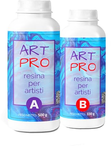 Resin Pro ART PRO Epoxidharz ideal für Tabletts, Untersetzer künstlerische Fußböden und Wandverkleidungen, Ungiftig zertifiziert, Kostenlose Handschuhe, Technischer Kundendienst auf Deutsch 16,6 Kg