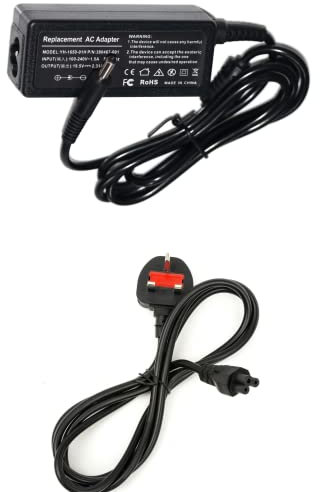 19.5V 2.31A 45w 4.5mm*3.0mm Replacement Laptop Adaptor Adapter Charger for Dell Chromebook 13 (7310), 13-7310, 7310 with UK Plug power cable