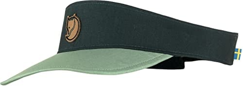 Fjallraven 77409 Abisko Visor Cap Hat Unisex Dark Navy-Patina Green Taglia Unica