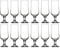 Clear 385ml Stemmed Beer Glasses, Pilsner Lager Mugs, Modern Tulip Design - Set of 6 or 12 (12)