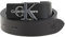 CK Jeans Damen Gürtel Monogram Hardware 3.0 cm Ledergürtel, Schwarz (Black), 75 cm