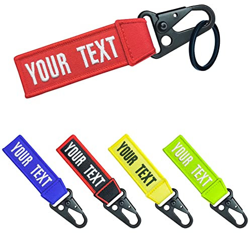 porte-clés de bagage personnalisée, accessoires d'étiquette de broderie de porte-clés personnalisés pour les bureaux de sac à dos de moto de voiture de scooter d'hommes (BK Eagle Buckle)