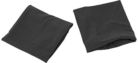 Trainings-Handgelenk-Schweißband, Weich, Elastisch, Atmungsaktiv, 2 Stück, Unisex, Leicht zu Reinigen, Kühlendes Armband für Camping (Schwarz)