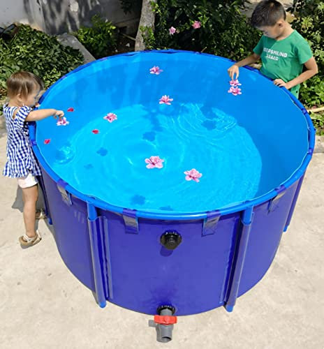 1/2/3/4/5/6/7/8/9/10 M Big Above Ground Swimming Pool/ Ultra Deep Piscina, Plastic Rectangle Pool/ Above-ground Pools Alberca, Above Ground Swimming Pool 24 32 40 48 59inch Deep ( Color : D x H , Size