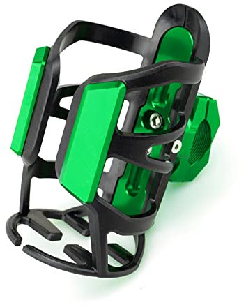 RIKOL Motorrad- Flaschenhalter Für Yamah-&a Tracer 9 Tracer 7 Tracer 9GT 7GT 7 9 GT Universal-CNC-Fahrrad-Wassergetränkebecher Moto-Getränkeflaschenhalter Sdand Mount (Color : Green)