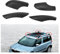 Für Skoda Für Yeti SUV Vorne Hinten Dachträger Schiene Endleiste Abdeckkappe Schalenschutz Schwarz Dachgepäckträger (Größe : Rear Right)