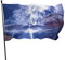 Flagge, 91 x 152 cm, Sturm und Schiff, lebendige Farben, Outdoor-Sport-Banner, lichtbeständig, Polyester, Hofflagge mit 2 Messingösen für drinnen und draußen