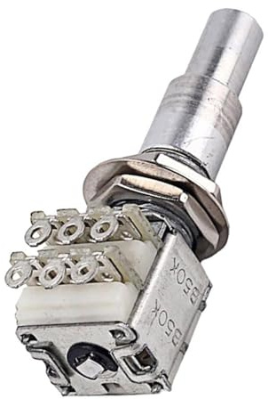 Gitarren-Teile Gitarrentöpfe, Gestapeltes Potentiometer Mit Mittelrastung B50K Für Bassgitarrenteile