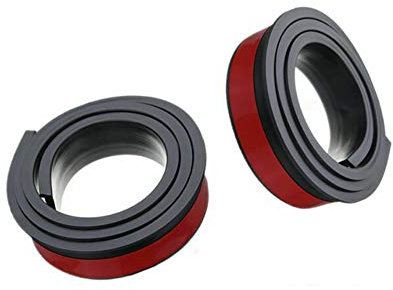 2pcs 1,5M Universal Gummi Radlaufschutz Auto Streifen Antikollision Leisten Finish Schutzblech (BLACK)