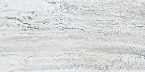 Universal Bianco Classico Vinyl-Fliesenbodenbelag, 3 mm x 30,5 cm B x 61 cm L, wasserabweisend, 30 m²