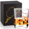 LEKUNI Vasos Whisky Cristal Con Diseño De Nürburgring - Vaso Whisky De 300ml Para Johnnie Walker, Macallan, Cardhu, Talisker, Regalos Personalizados Para Hombre 30 40 50 Años