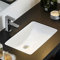 Lavabo de salle de bain moderne simple sous comptoir facile à installer Lavabo résistant aux rayures Lavabo intégré pour hôtel, vestiaire, maison, toilettes publiques, camping-car, jardin