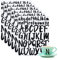 JJWNMLL buchstaben aufkleber selbstklebend schwarz klebebuchstaben,6 Blatt Selbstklebende Buchstaben Nummern Sticker zum Aufkleben 1 Zoll 2 Zoll Großbuchstabenaufkleber (schwarz,6 pcs)