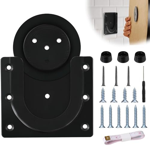 Dart Board Brackets, Profesional Dartboard Set - Dart Board Stand Base with Screws & Tape Measure & Rubber Mounts, Darts Gifts for Men