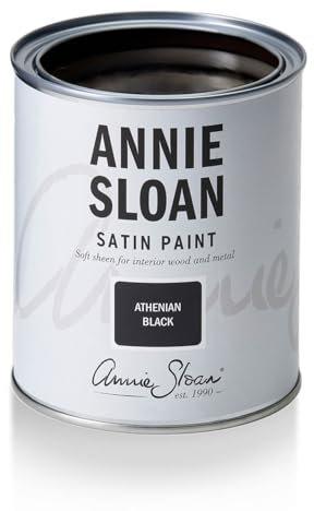 Priory Polishes Annie Sloan Athenian Black Satin Paint 750ml