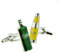 Gin & Tonic Bottle Design Cufflinks in a Personalised Engraved Cufflink Box