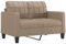 2-Sitzer-Sofa Cappuccino-Braun 120 cm Kunstleder, 359116