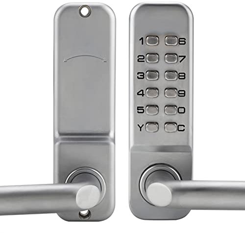 Código de Cerradura Mecánica de 1 a 11 Dígitos - Cerradura de Aleación de Zinc para Puerta de Jardín, Oficinas e Interiores