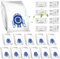 12 Staubsaugerbeutel für Miele HyClean 3D Efficiency GN Staubsauger Classic C1, Complete C2 C3, S2000 S5000 S8000 Staubbeutel inkl. 4 Motor- & 4 Abluft Filter