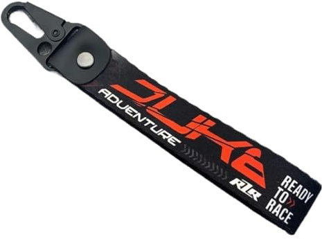 BedExu Porte-clés de voiture avec boucle en forme de bouche d'aigle - Accessoire de moto brodé - Pour JDM KT-&M Duke, Prêt à courir, taille unique