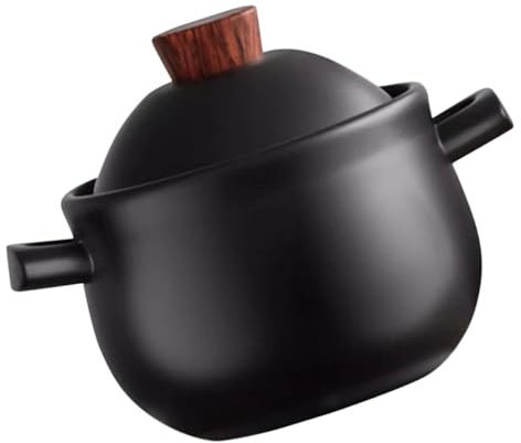 ABOOFAN Cooking Pot Soup Rice Ceramic Stewing Pot Heat Resistant and Non-crack 2.5l Casserole Pot for Kitchen