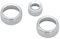 LFDTO 3-teilige Klimaanlagenknopf-Audio-Lautstärkeregler-Kreis-Zierringabdeckung Passend for BMW X1 F48 F46 F20 F21 F30 F35 F47 2016-2021(Sliver)