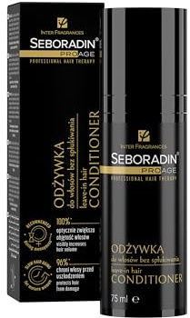 Seboradin Leave-in Conditioner, Mature Weakened Hair, Anti-Aging, 75 ml | Hair treatment for women, aging thinning hair, perimenopausal care, argan & moringa oils, reduces hair loss