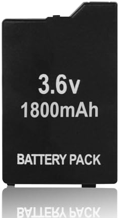 Battery for Sony PSP 1000, 1800mAh 3.7V Li-ion Replacement Battery Compatible with PSP 1000 Game Console (Not for PSP 2000/PSP 3000/PS Vita)