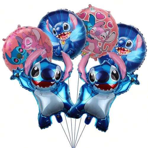 Geburtstags Deko,6 Stück Geburtstagsdeko,Folienballon Party Dekoration Set mit Folienballon（C