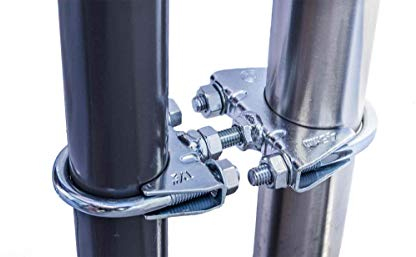 STORM-PROOF Sonnenschirmhalter Balkongeländer Echo 2er Set aus Metall für runde Geländer