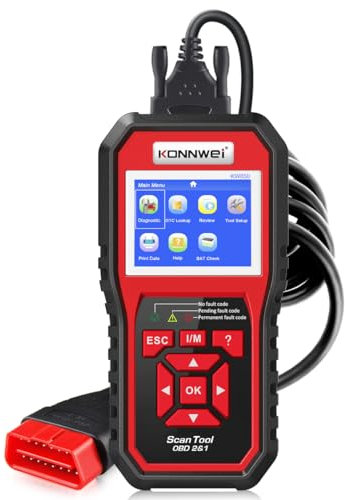 KONNWEI Lettore codice KW850 OBD2/EOBD/CAN scanner diagnostico per la lettura e la cancellazione dei codici di errore, spegnimento della spia di controllo del motore per veicoli OBD2 benzina/diesel dopo il 2003