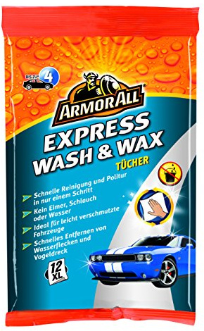 Armor All GAA24012GE Express Wash & Wax Tücher mit Safe Lift Technologie 12 Stk