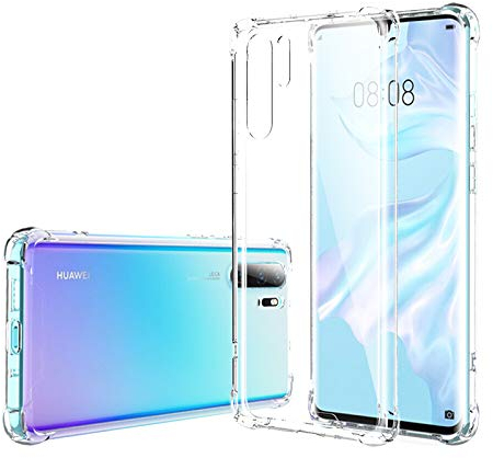 Hually Hülle für Huawei P30 Pro, Ultradünnen TPU Flexibel Bumper Handyhülle Durchsichtig Kratzfest Schutzhülle kompatibel mit Huawei P30 Pro - Crystal Clear