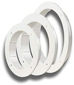 Brida redonda para ventana, PVC, 125 mm de diámetro