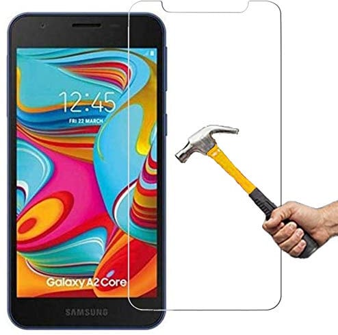 ino Schutzglas kompatibel mit Samsung Galaxy A2 Core Panzerglas Panzerfolie Displayschutzglas Schutz Glasfolie Displayglas 9H Schutzfolie A 2 Core