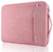 LANDICI 360°Protective Laptop Sleeve Case 13 13.3 14 Inch for Women, Waterproof Computer Bag Cover with Handle for 2020-2024 MacBook Air 13 M2/M3, MacBook Pro 13/14, Chromebook 14, Pink