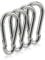 Carabiner Clip 3 Inch Spring Snap Hook Heavy Duty 4pcs M8x80mm for Hammock Punching Bags Swing Chairs Gym Equipment Camping Hiking