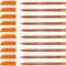 Schneider 102206 Vizz Kugelschreiber (für leichtes und schnelles Schreiben, Schaft in Schreibfarbe, Strichbreite M) 10 Stück, Orange