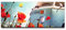 Wandbild Bulli 100x40cm