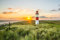 LEUCHTTURM Fototapete VLIES-400x260 cm (2818A)-Nordsee Dünen Strand Meer See Natur Landschaft Wandtapete-Inkl. Kleister-Vliestapete Bild Dekoration Wand-Dekor Moderne Motiv-Tapete Panorama Poster XXL
