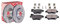 febi bilstein 28177 Bremsscheibensatz, 2 Bremsscheiben & 16876 Bremsbelagsatz mit Anbaumaterial, 1 Stück