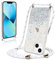Wirvyuer Handykette Hülle für iPhone 13 Handyhülle mit Kordel Glitzer Schutzhülle mit Band zum Umhängen Halskette Silikon Case mit Schnur für iPhone 13 Transparent