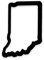 Indiana State Ausstechform mit leicht zu drückendem Design, 10,2 cm