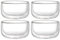 Kadum Lot de 4 verres à dessert à double paroi de 350 ml - Bol à céréales - Bol à dessert dans un coffret cadeau avec effet flottant - Idée cadeau parfaite - Passe au lave-vaisselle