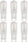 NCC-Licht 6 x LED Leuchtmittel G9 Stiftsockel 2,5W = 19W G9 matt 180lm warmweiß 2700K 200°
