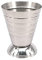 Tasse à mesurer le cocktail Jigger en acier inoxydable gradué tasse pour liquide ou mini verre de coup de feu à expresso de liquide jusqu'à 2,5 oz, 75 ml, tasse à mesurer en argent, tasse à